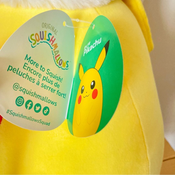 Pokémon Squishmallows 20in Holiday Pikachu Stuffed Toy - Picture 4 of 8